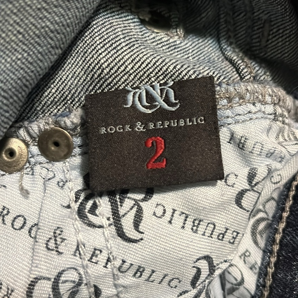 Rock Republic Womens Blue Studded Flare Jeans‎ - Picture 11 of 12